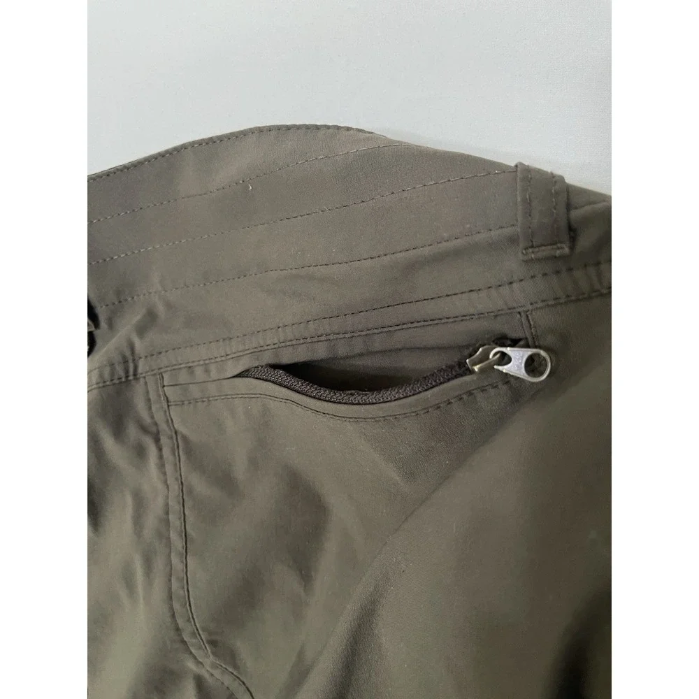 Kuhl Renegade Hiking Climbing Rock Pants Dark Brown Nylon Stretch Mens 36x32